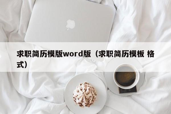 求职简历模版word版（求职简历模板 格式）