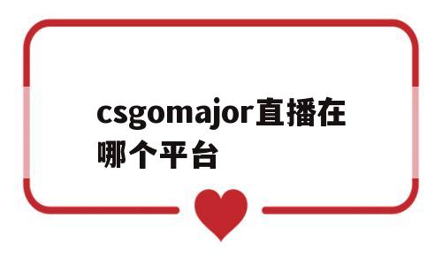 csgomajor直播在哪个平台的简单介绍