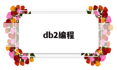 db2编程(db2缂栫洰)