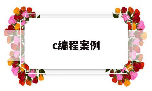 c编程案例(c语言程序案例)