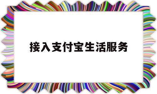 接入支付宝生活服务(支付宝账单显示生活服务是哪些)