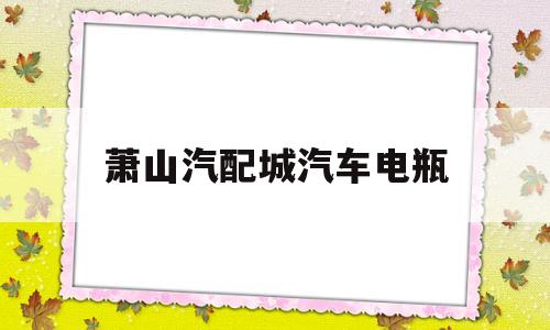 萧山汽配城汽车电瓶(汽配城汽车电瓶专卖店电话)