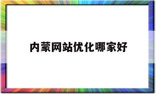 内蒙网站优化哪家好(内蒙古自治区网站外观设计)