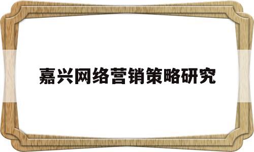 嘉兴网络营销策略研究(花西子网络营销策略研究)