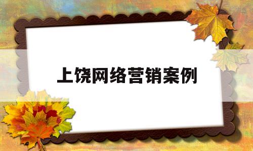 上饶网络营销案例(网络营销案例2020)