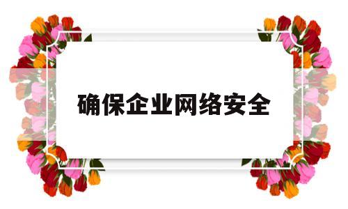 确保企业网络安全(确保企业网络安全稳定)