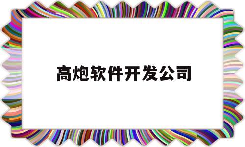 高炮软件开发公司(高炮平台一般存活多久)