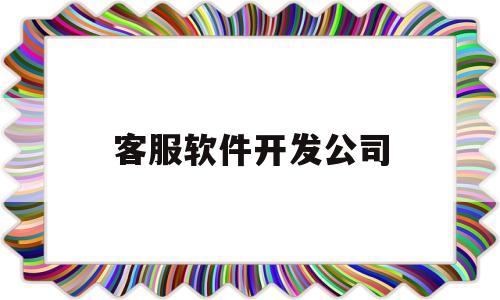 客服软件开发公司(软件客服工资一般多少)