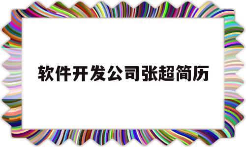 软件开发公司张超简历(软件开发及技术服务有限公司)