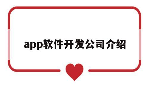 app软件开发公司介绍(软件app开发公司哪家好)