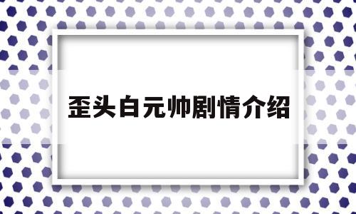 歪头白元帅剧情介绍(歪头白元帅电视剧全集)