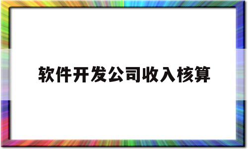 软件开发公司收入核算(软件开发公司收入核算内容)