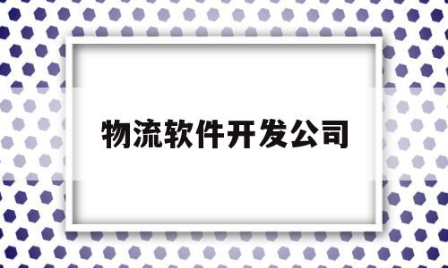 物流软件开发公司(物流软件开发公司50强排名)