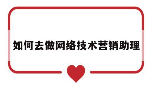 如何去做网络技术营销助理(如何去做网络技术营销助理岗位)