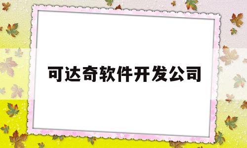 可达奇软件开发公司(可达奇软件开发公司官网)