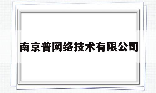 南京普网络技术有限公司(南京普讯管理软件有限公司怎么样)