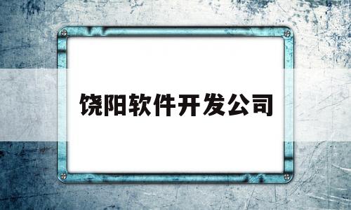 饶阳软件开发公司(软件开发的公司有哪些)