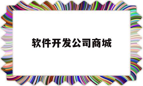 软件开发公司商城(商城软件开发公司推荐)