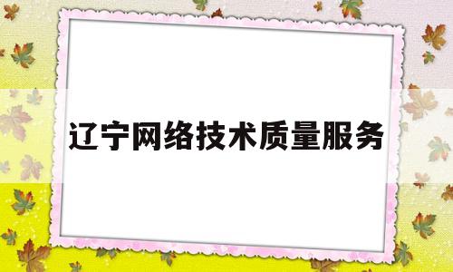 辽宁网络技术质量服务(辽宁网络技术质量服务平台官网)