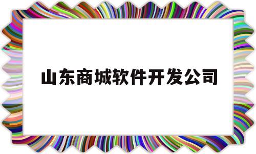 山东商城软件开发公司(山东腾纵软件开发公司是干什么的)