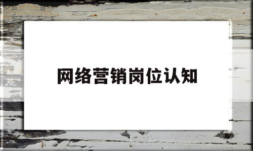 网络营销岗位认知(网络营销岗位认知思维导图)