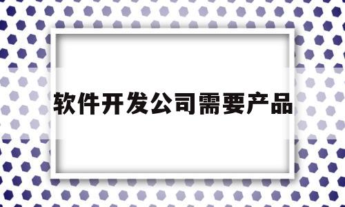 软件开发公司需要产品(软件开发公司要怎么做运营)