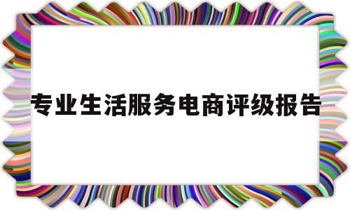 专业生活服务电商评级报告(专业生活服务电商评级报告怎么写)