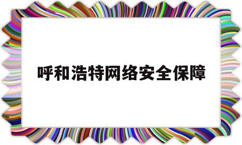 呼和浩特网络安全保障(呼和浩特市网安科技有限责任公司)