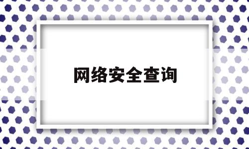 网络安全查询(网络安全查询系统官网)