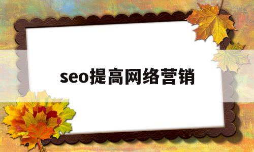 seo提高网络营销(seo短视频网页入口营销)