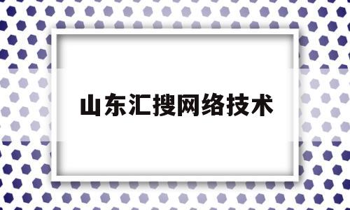 山东汇搜网络技术(淄博汇搜科技)