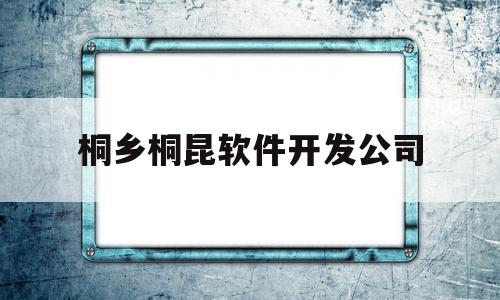 桐乡桐昆软件开发公司(桐乡桐昆集团还招人吗)