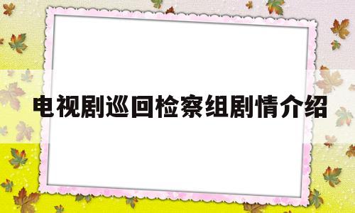 电视剧巡回检察组剧情介绍(巡回检察组43集免费观看剧情)