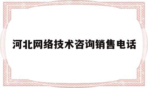 河北网络技术咨询销售电话(河北省网络科技有限公司)