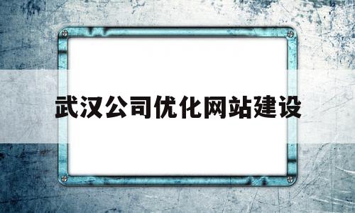 武汉公司优化网站建设(武汉网站排名优化)