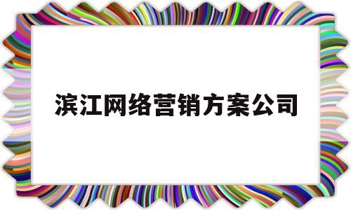 滨江网络营销方案公司(滨江 互联网公司)