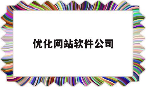 优化网站软件公司(优化网站软件公司有哪些)