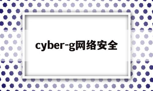 cyber-g网络安全(网络安全it)