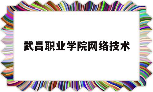 武昌职业学院网络技术(武昌职业学院计算机网络技术)