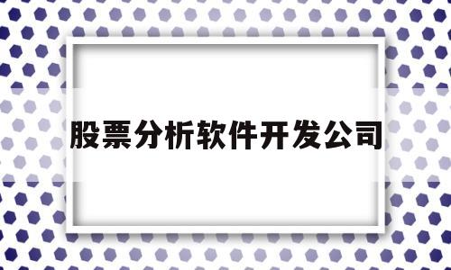 股票分析软件开发公司(专业股票软件开发公司)