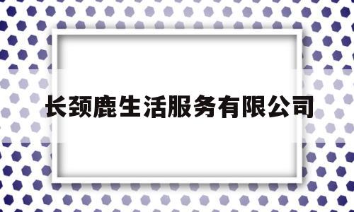 长颈鹿生活服务有限公司(长颈鹿实业有限公司)