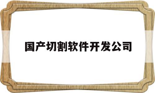 国产切割软件开发公司(切割软件安装教程)