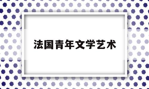 法国青年文学艺术(法国青年文学艺术发展史)