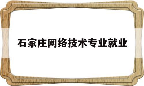 石家庄网络技术专业就业(石家庄网络科技有限公司有哪些)